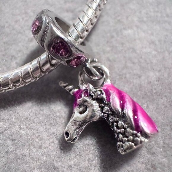 Unicorn Dangle Charm fits PANDORA‎ - Picture 1 of 11